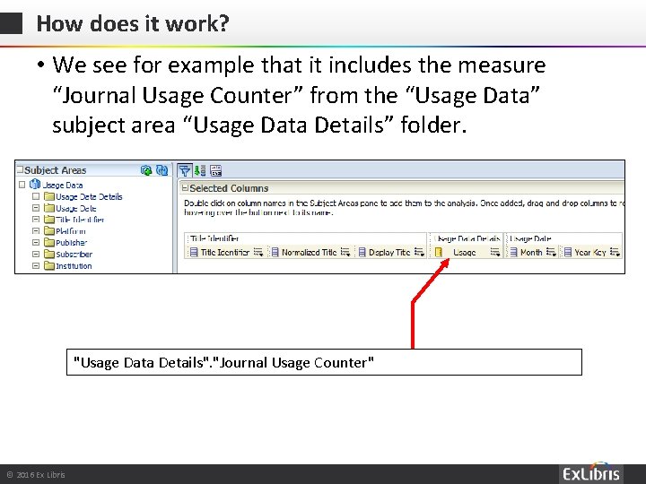 How does it work? • We see for example that it includes the measure