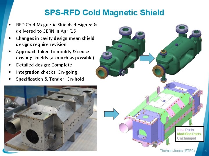 SPS-RFD Cold Magnetic Shield • RFD Cold Magnetic Shields designed & delivered to CERN