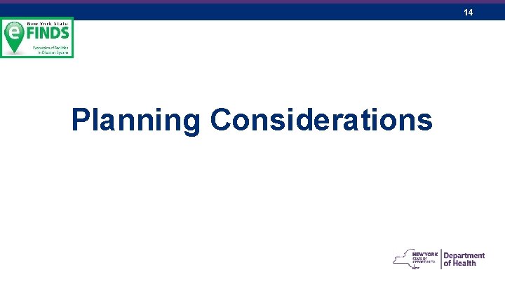 14 Planning Considerations 