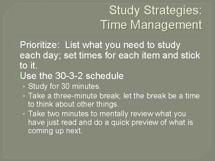 Study Strategies Time Skills for Success in College The difference between