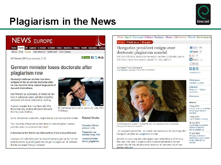 Plagiarism in the News 