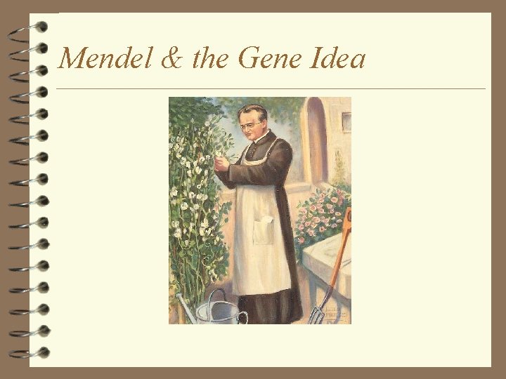 Mendel & the Gene Idea 