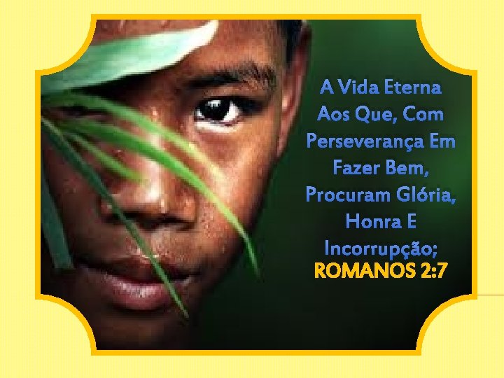 A Vida Eterna Aos Que, Com Perseverança Em Fazer Bem, Procuram Glória, Honra E