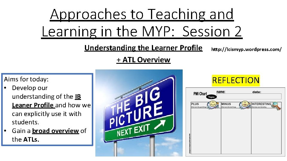 Approaches to Teaching and Learning in the MYP: Session 2 Understanding the Learner Profile