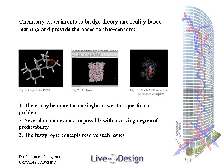 Chemistry experiments to bridge theory and reality based learning and provide the bases for