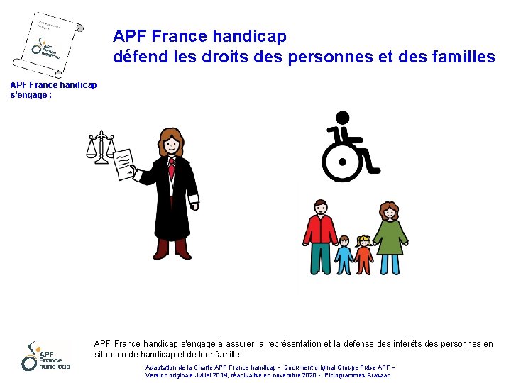 APF France handicap défend les droits des personnes et des familles APF France handicap