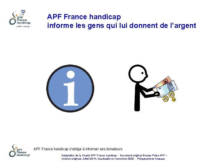 APF France handicap informe les gens qui lui donnent de l’argent APF France handicap