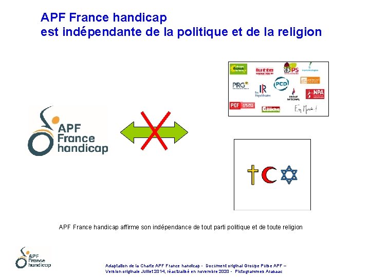 APF France handicap est indépendante de la politique et de la religion APF France