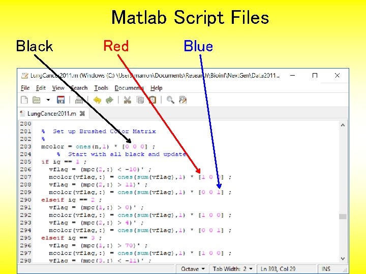 Matlab Script Files Black Red Blue 