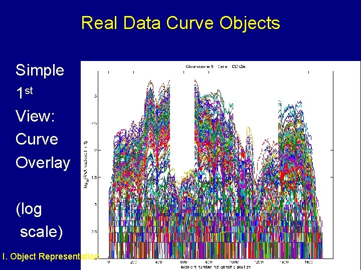 Real Data Curve Objects Simple 1 st View: Curve Overlay (log scale) I. Object