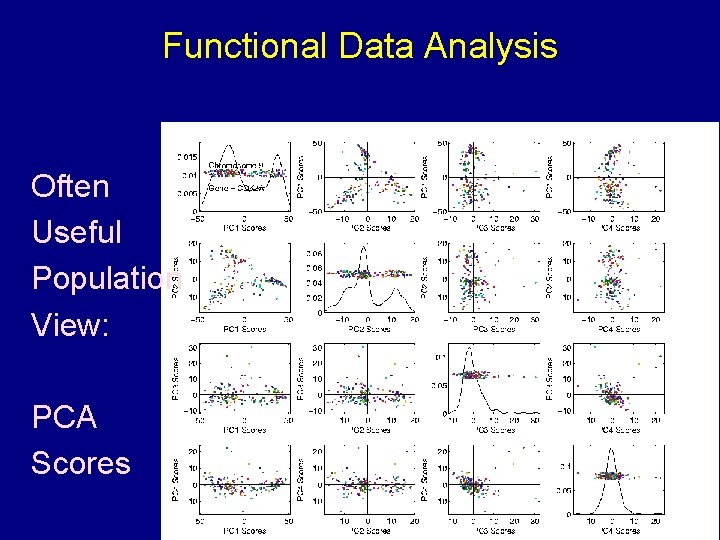 Functional Data Analysis Often Useful Population View: PCA Scores 