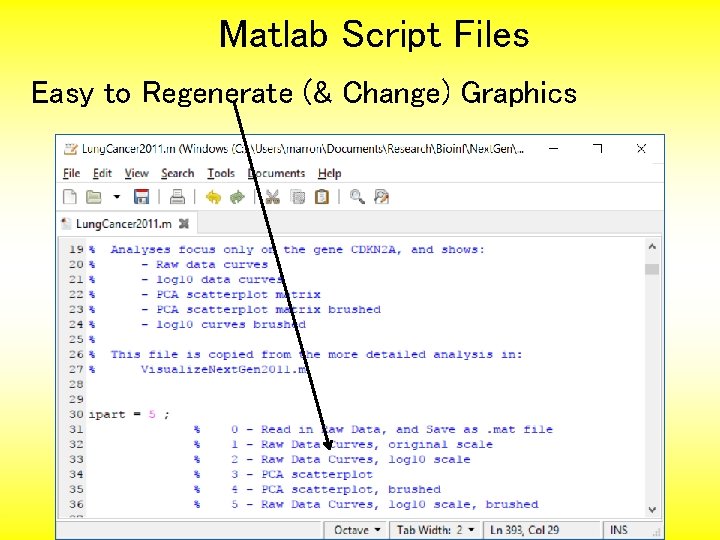 Matlab Script Files Easy to Regenerate (& Change) Graphics 