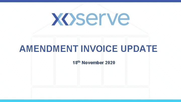 AMENDMENT INVOICE UPDATE 18 th November 2020 