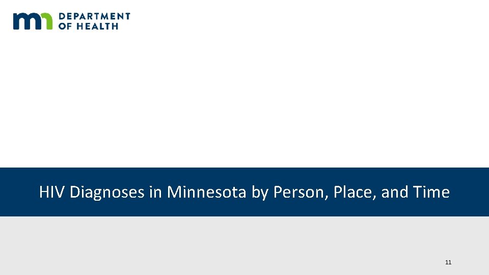 HIV Diagnoses in Minnesota by Person, Place, and Time 11 