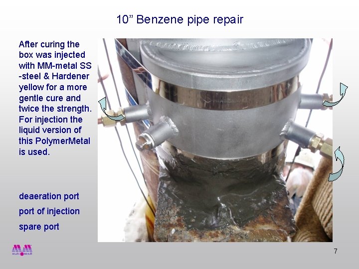 10 Benzene pipe repair A leakage occurred at
