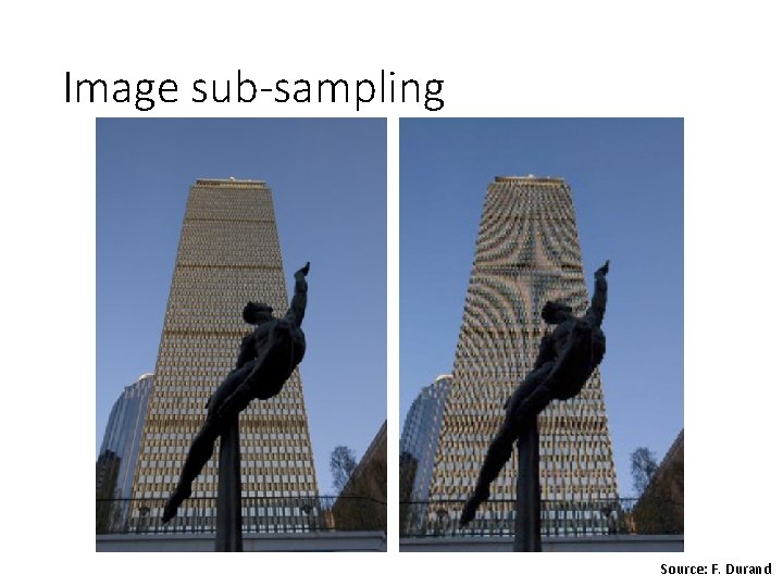 Image sub-sampling Source: F. Durand 