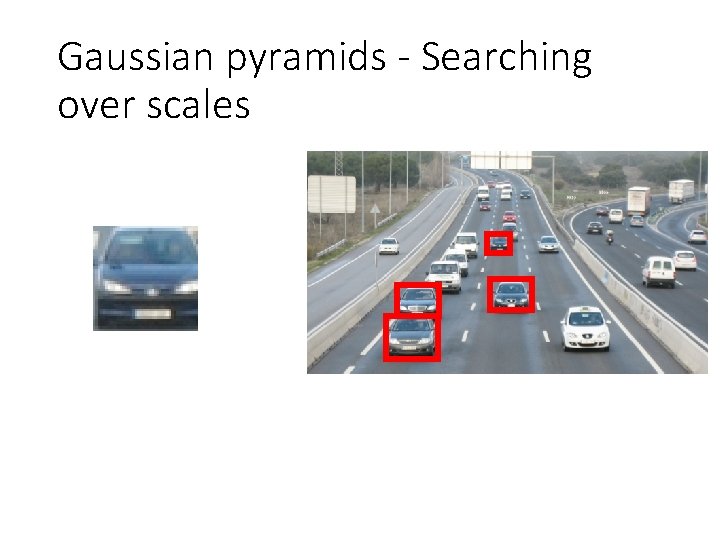 Gaussian pyramids - Searching over scales 