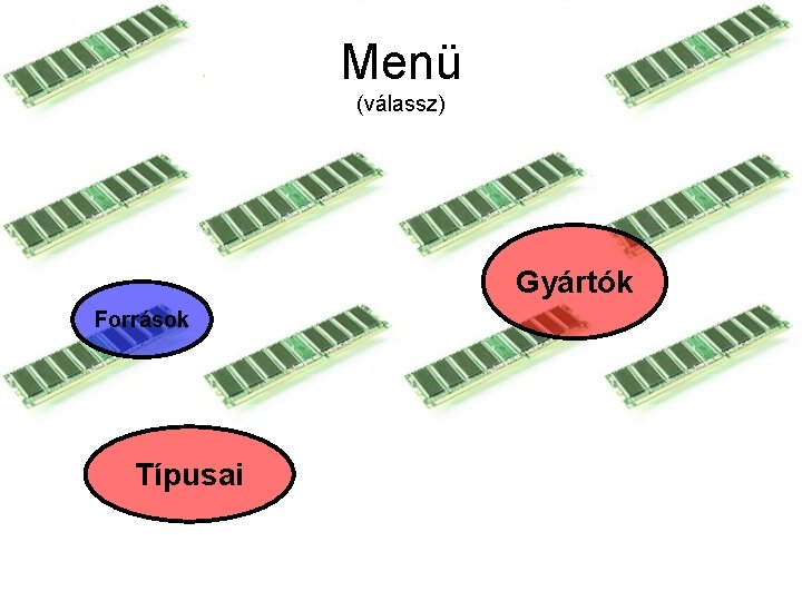 Menü (válassz) Gyártók Források Típusai Menü (válassz) Gyártók Források Típusai