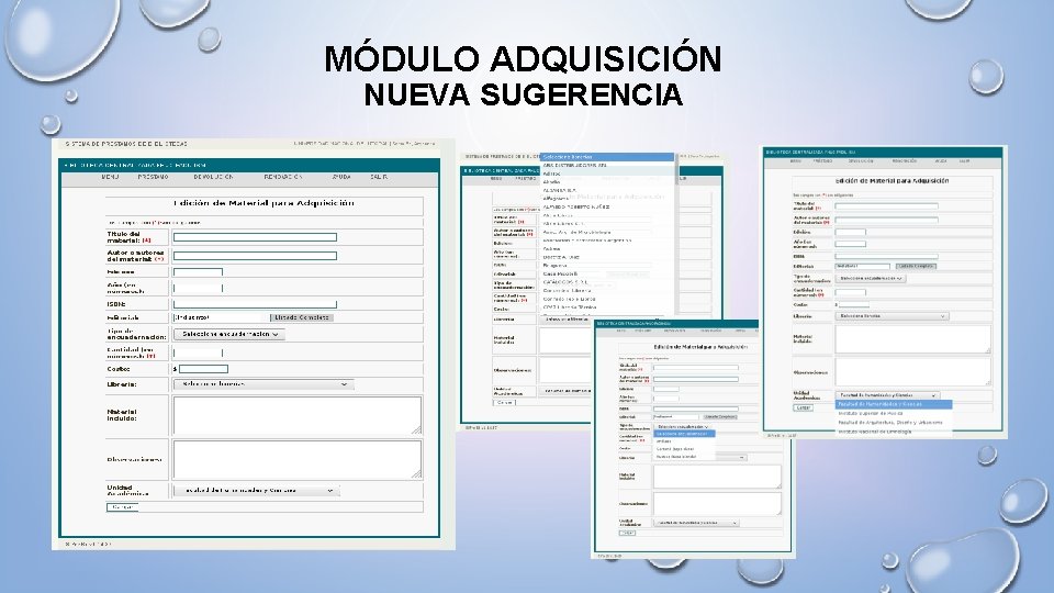 MÓDULO ADQUISICIÓN NUEVA SUGERENCIA 