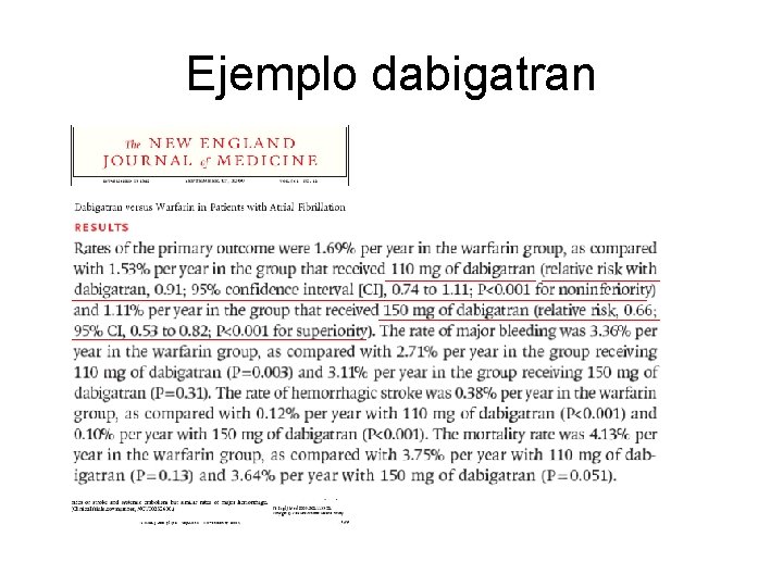 Ejemplo dabigatran 