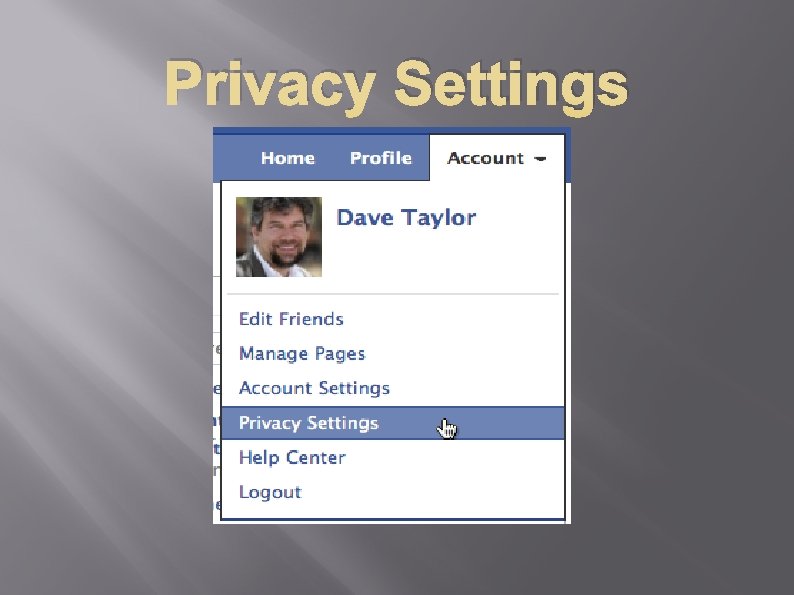 Privacy Settings 