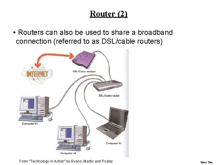 Router (2) • Routers can also be used to share a broadband connection (referred Router (2) • Routers can also be used to share a broadband connection (referred