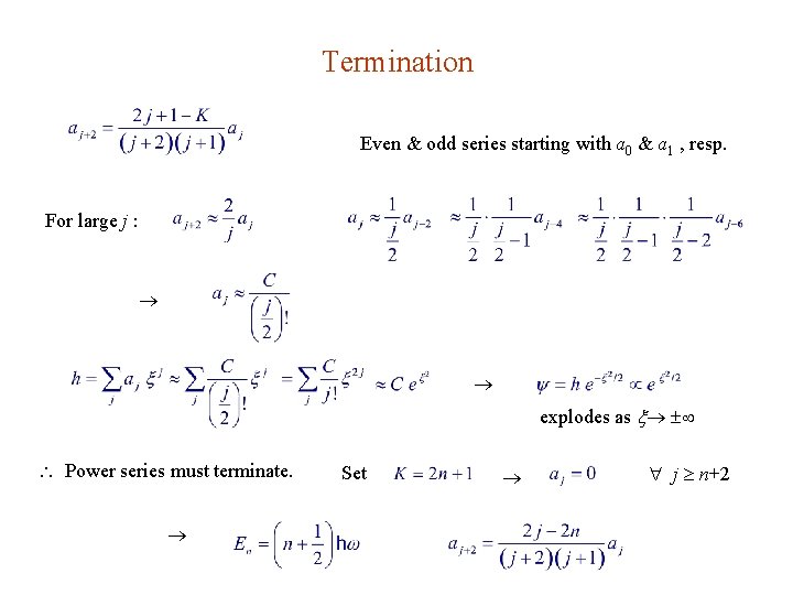 Termination Even & odd series starting with a 0 & a 1 , resp.