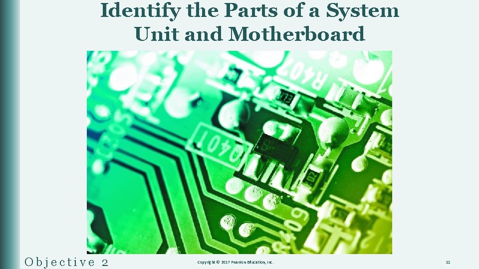 Identify the Parts of a System Unit and Motherboard Objective 2 Copyright © 2017