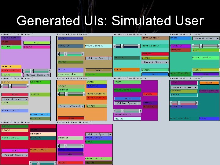 Generated UIs: Simulated User 