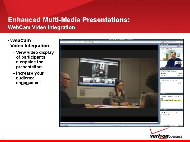 Enhanced Multi-Media Presentations: Web. Cam Video Integration • Web. Cam Video Integration: – View
