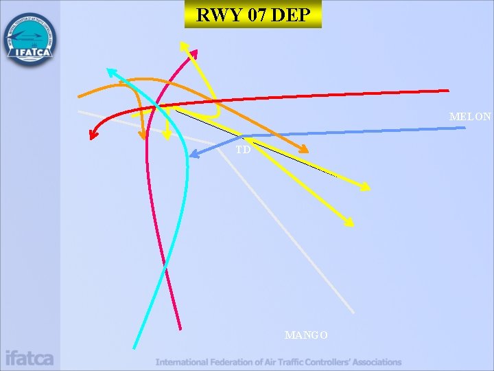 RWY 07 DEP MELON TD MANGO 