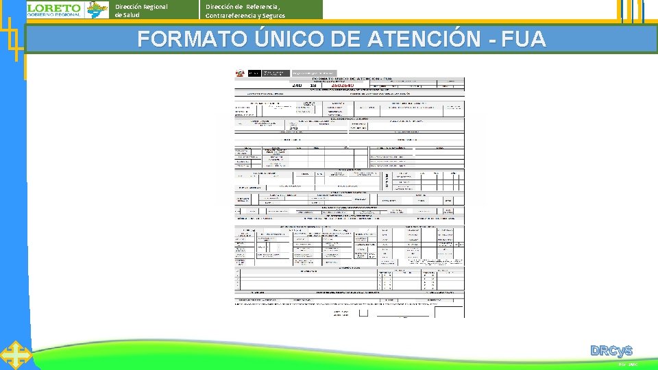 Dirección Regional de Salud Dirección de Referencia, Contrareferencia y Seguros FORMATO ÚNICO DE ATENCIÓN