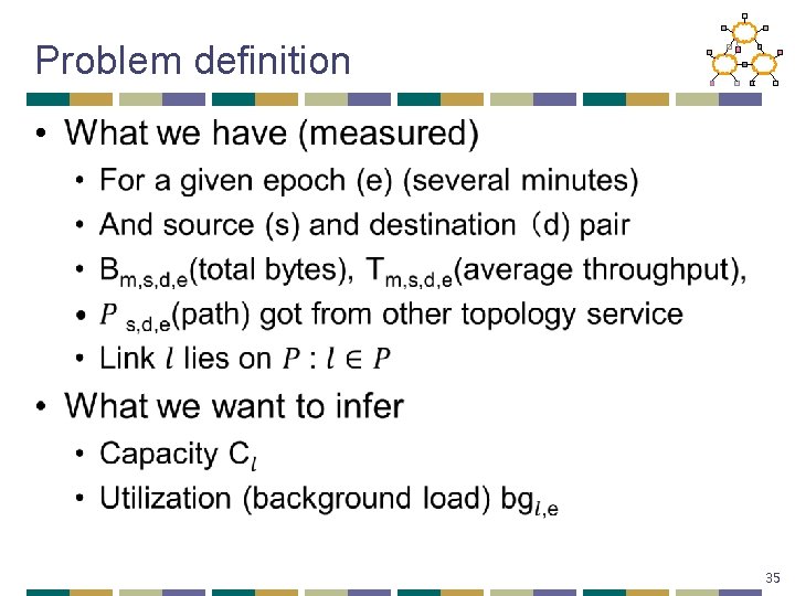 Problem definition • 35 