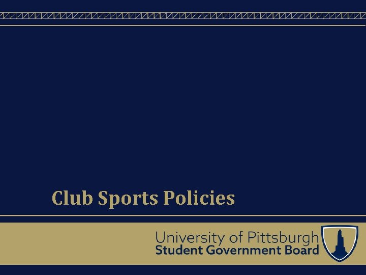 Club Sports Policies 