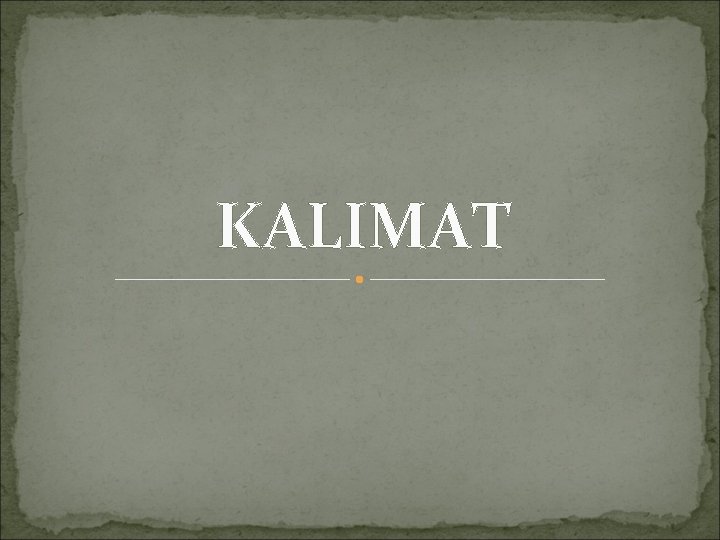 KALIMAT 