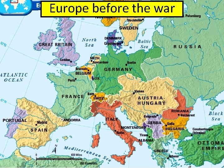 Europe before the war ■ Text Europe before the war ■ Text