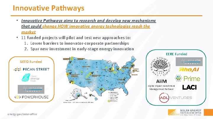 Innovative Pathways • Innovative Pathways aims to research and develop new mechanisms that could