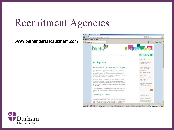 Recruitment Agencies: www. pathfindersrecruitment. com ∂ Recruitment Agencies: www. pathfindersrecruitment. com ∂