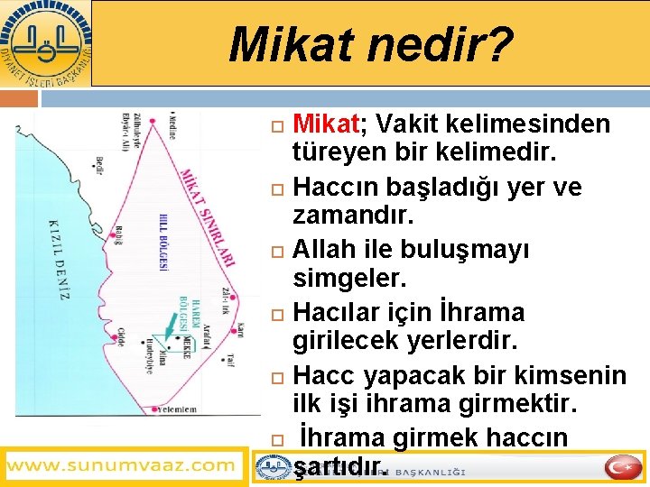 Mikat nedir? Mikat; Vakit kelimesinden türeyen bir kelimedir. Haccın başladığı yer ve zamandır. Allah