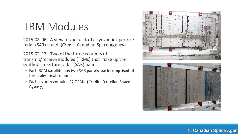 TRM Modules 2015 -08 -06 - A view of the back of a synthetic