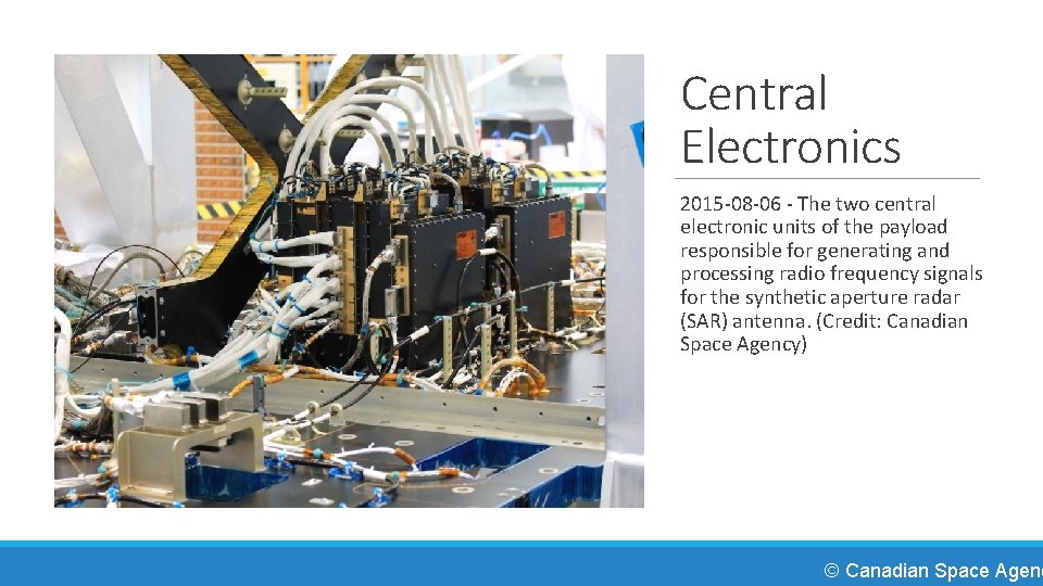 Central Electronics 2015 -08 -06 - The two central electronic units of the payload