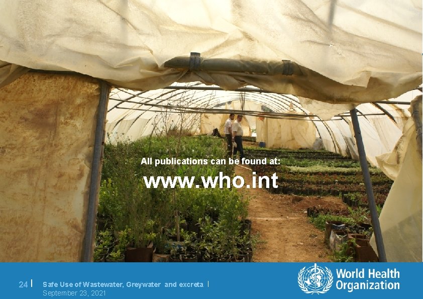 All publications can be found at: www. who. int 24 | Safe Use of