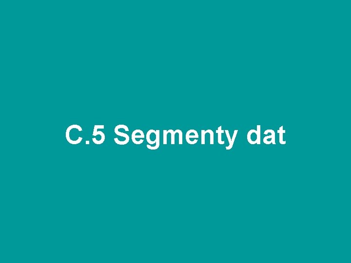 C. 5 Segmenty dat 