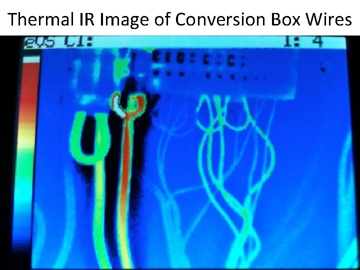Thermal IR Image of Conversion Box Wires 