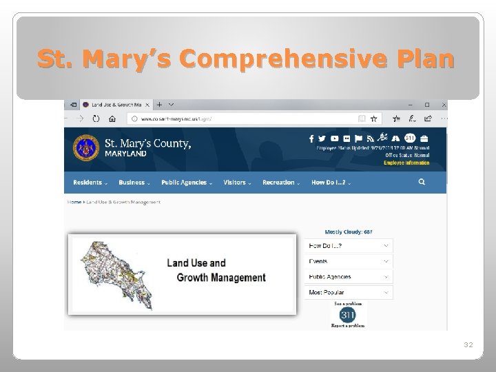 St. Mary’s Comprehensive Plan 32 