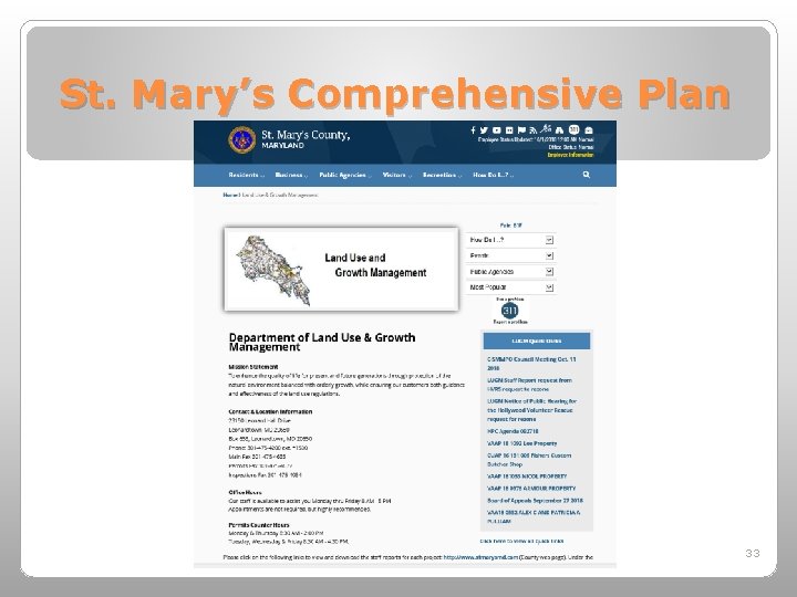 St. Mary’s Comprehensive Plan 33 