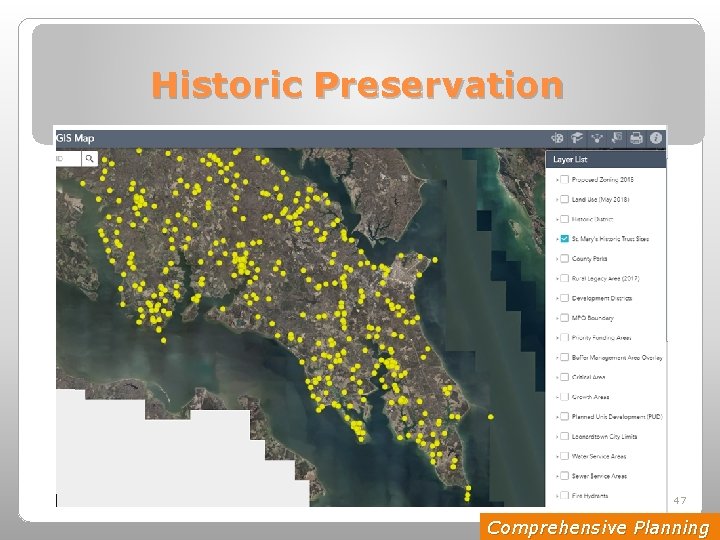 Historic Preservation 47 Comprehensive Planning 