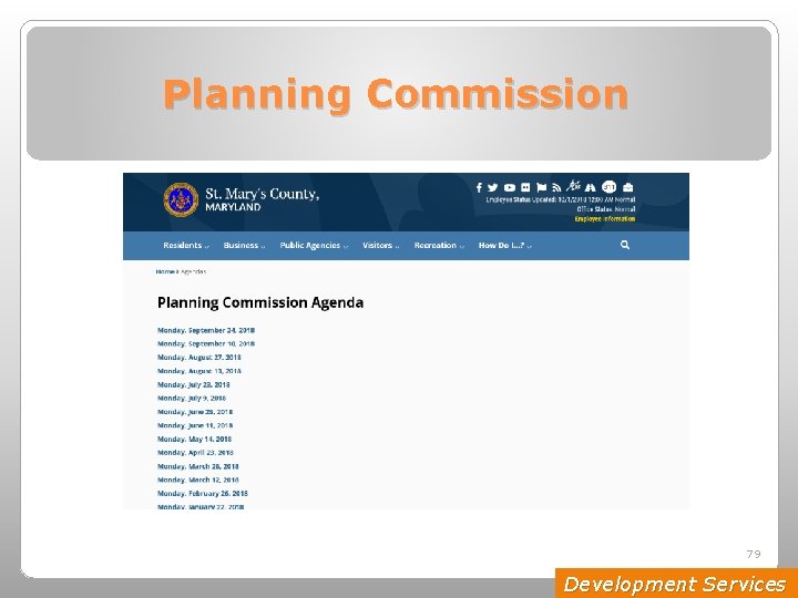 Planning Commission 79 Development Services 