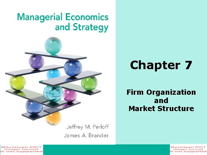 Chapter 7 Firm Organization and Market Structure 