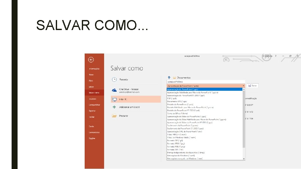 SALVAR COMO. . . 
